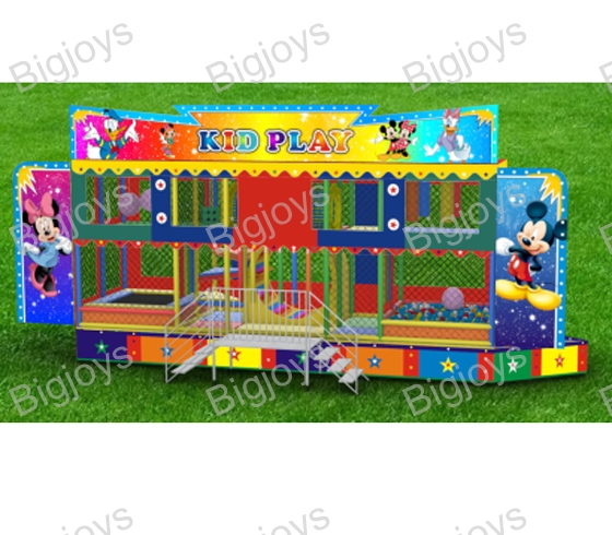 Foldable trailer playground